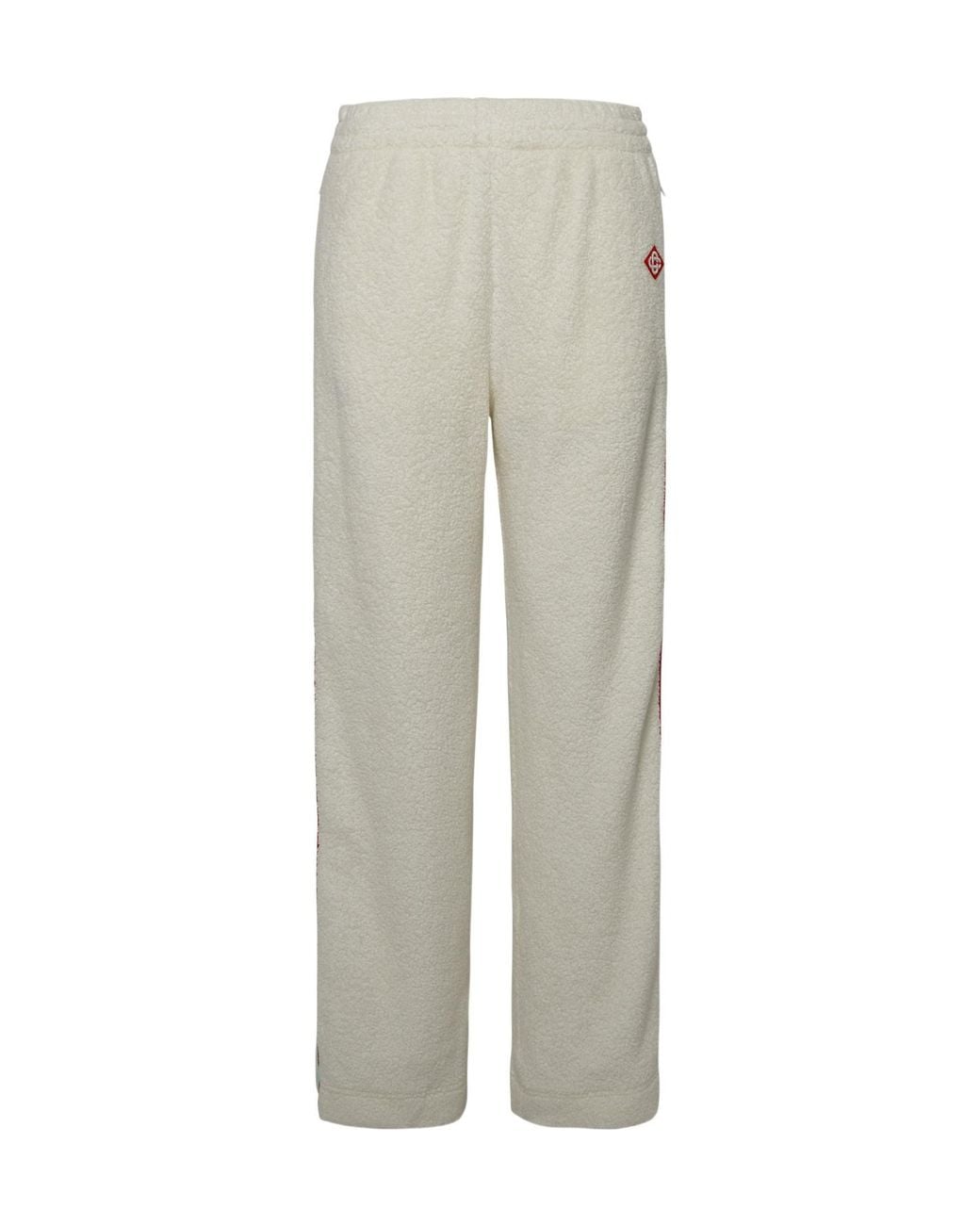 Casablanca Gray Logo-Patch Straight Leg Fleece Track Pants
