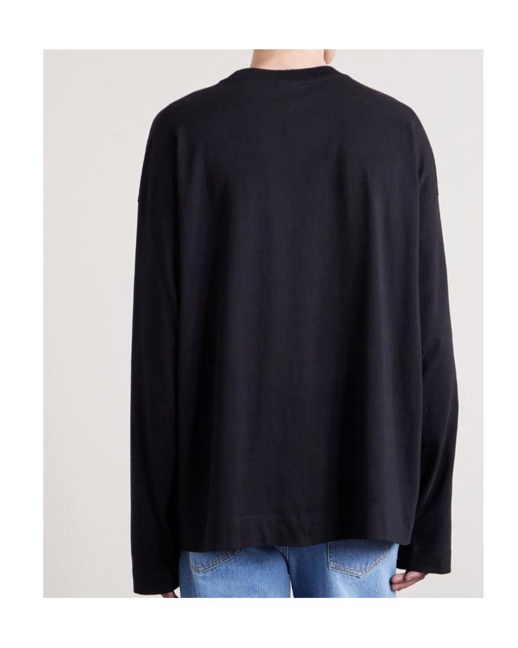 Dries Van Noten Blue Long-Sleeved T-Shirt for men
