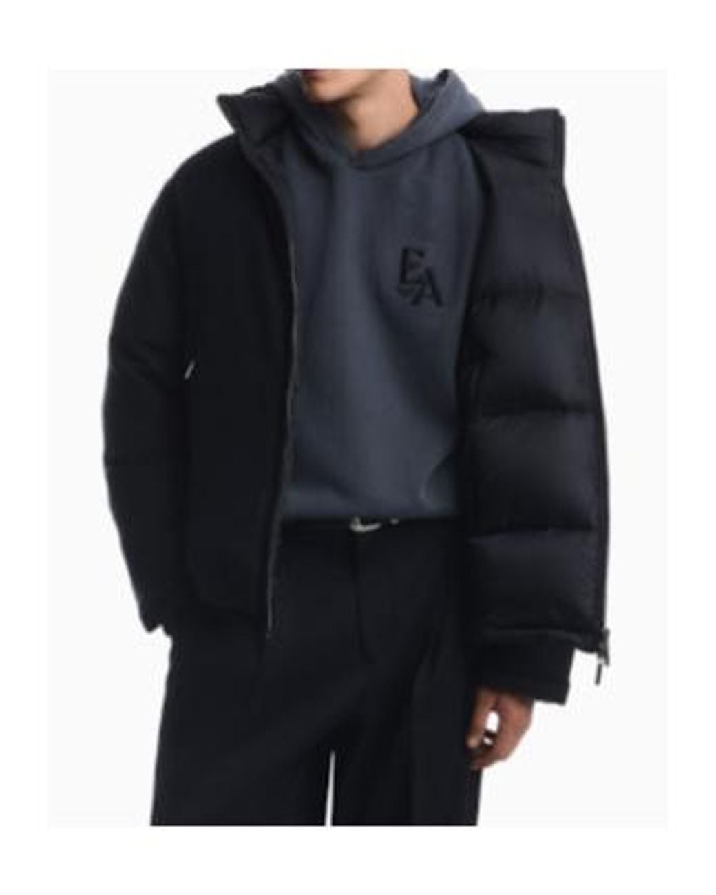 Emporio Armani Blue Down Jacket for men
