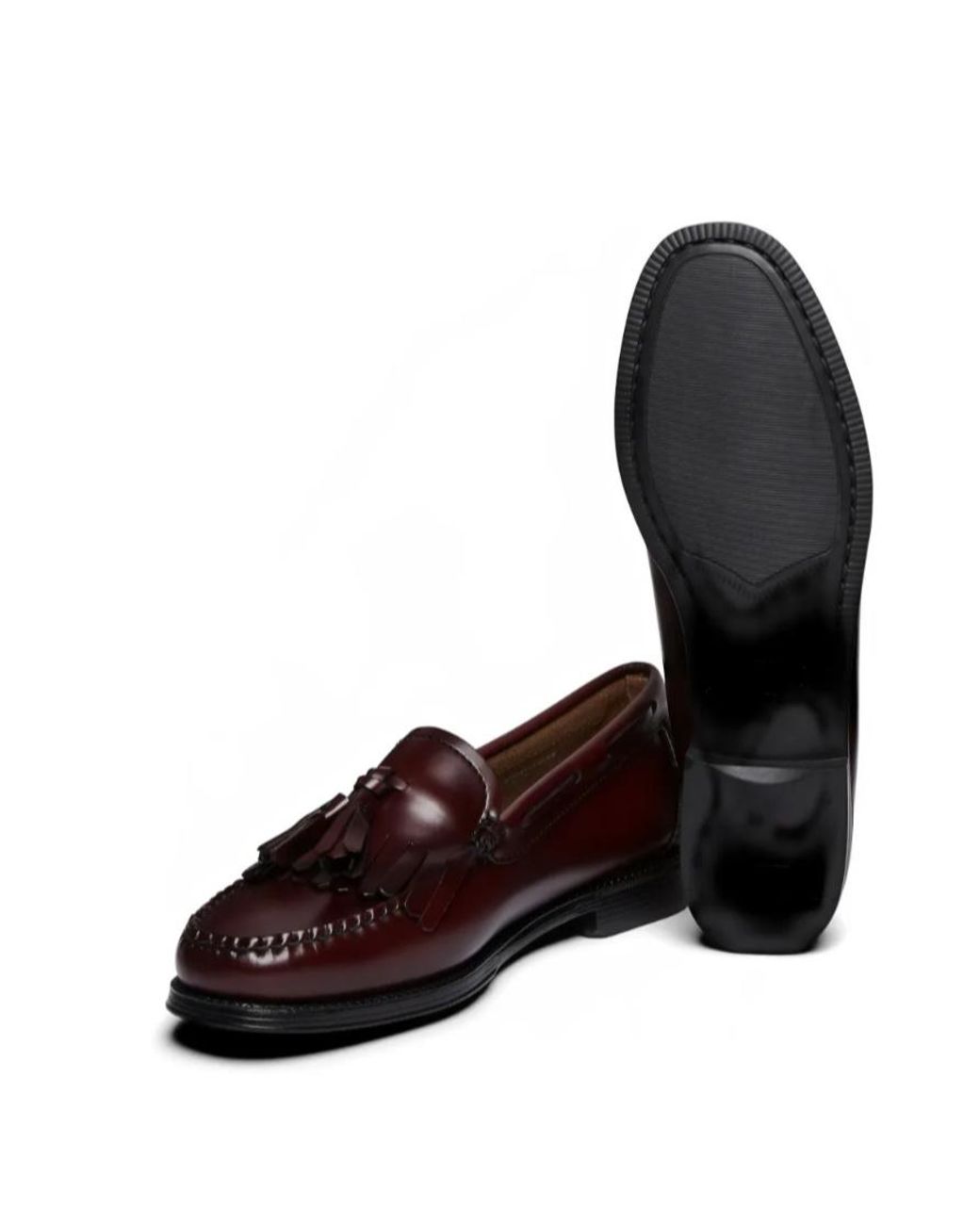 G.H.BASS Brown Tassel-Detail Loafers