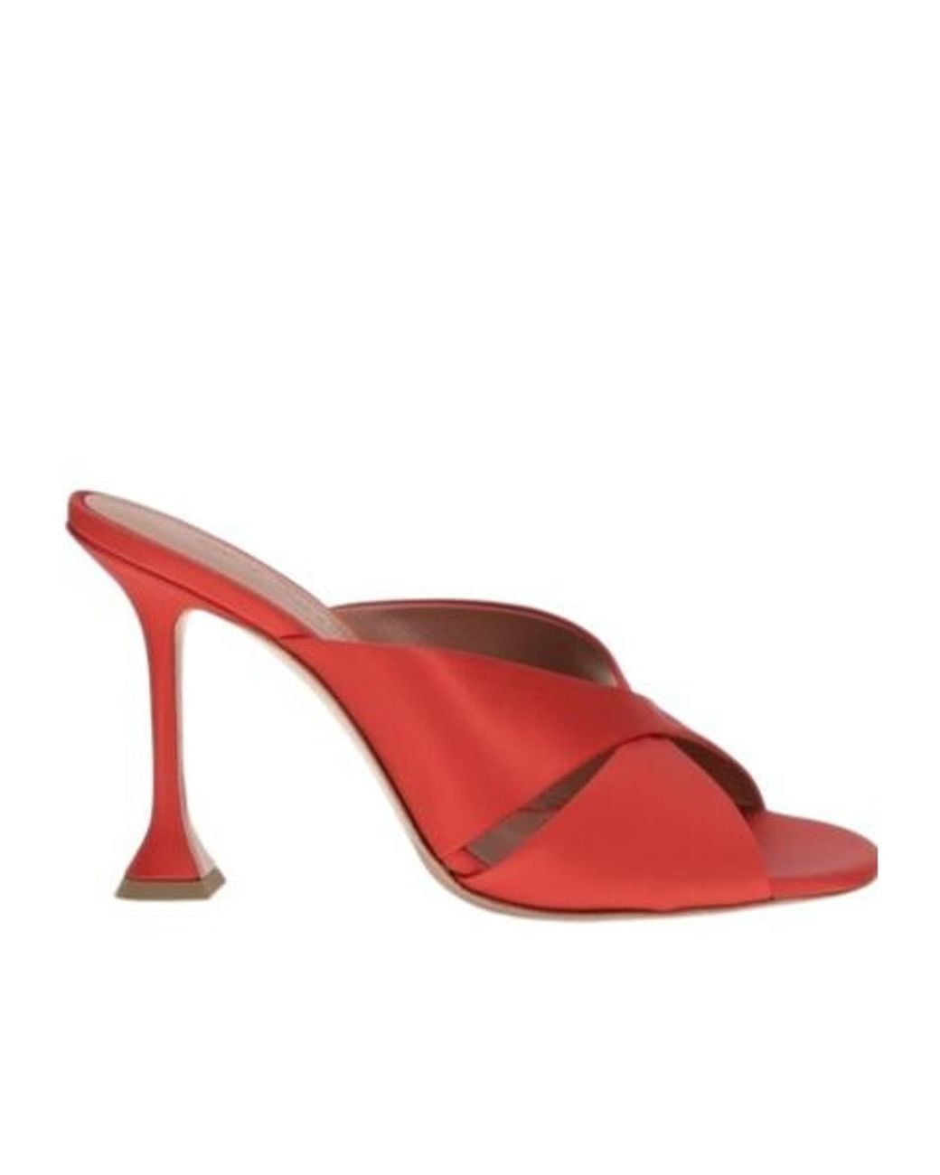 AMINA MUADDI Red Open-Toe High-Heeled Sandals