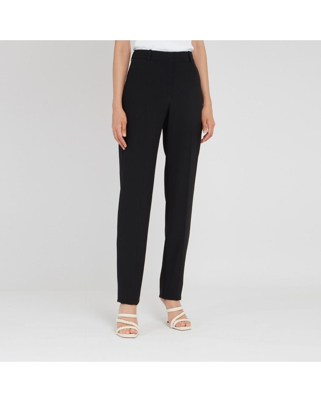 McQueen Black High-Waisted Trouseres