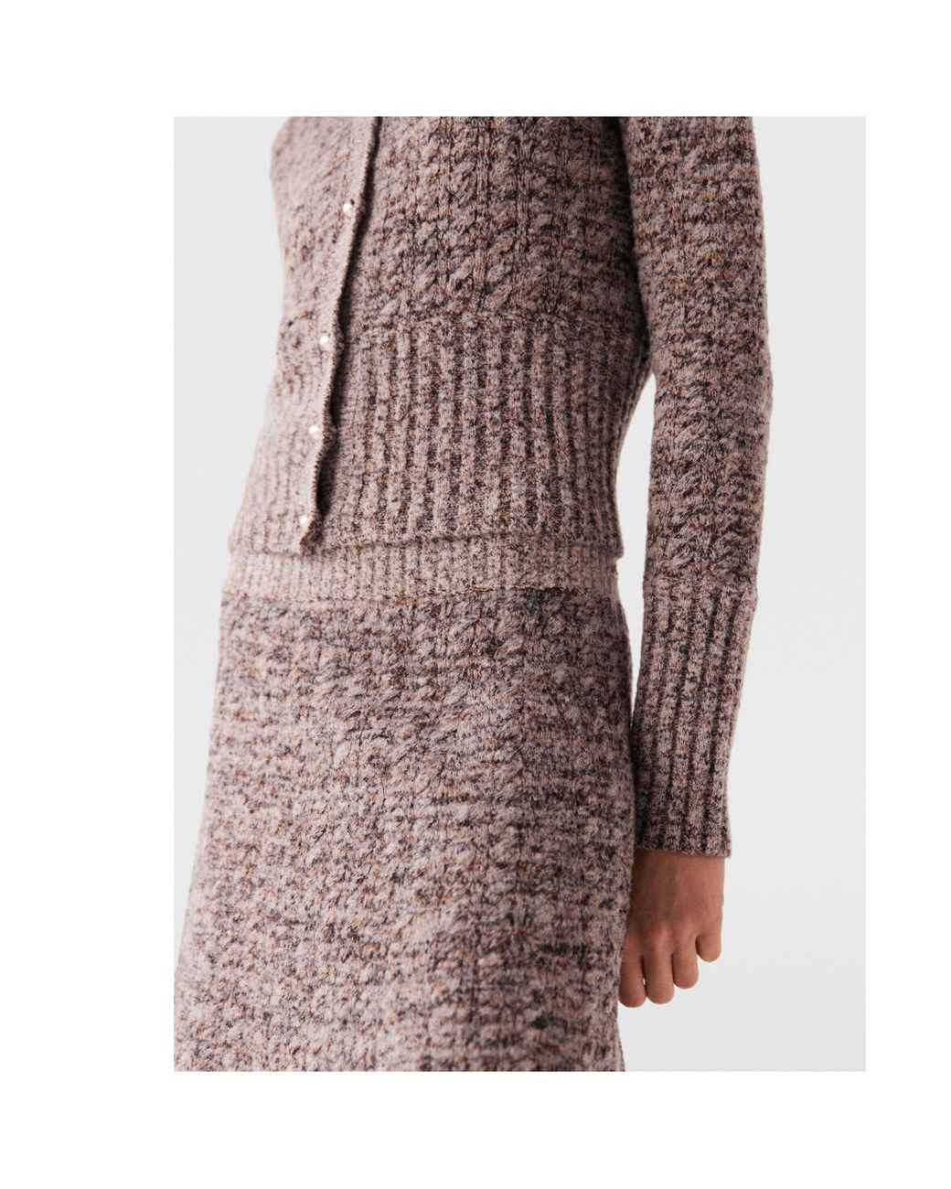 Stella McCartney Brown Crew-Neck Cardigan