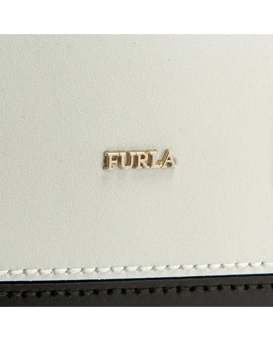 Furla Black Logo-Detail Tote Bag