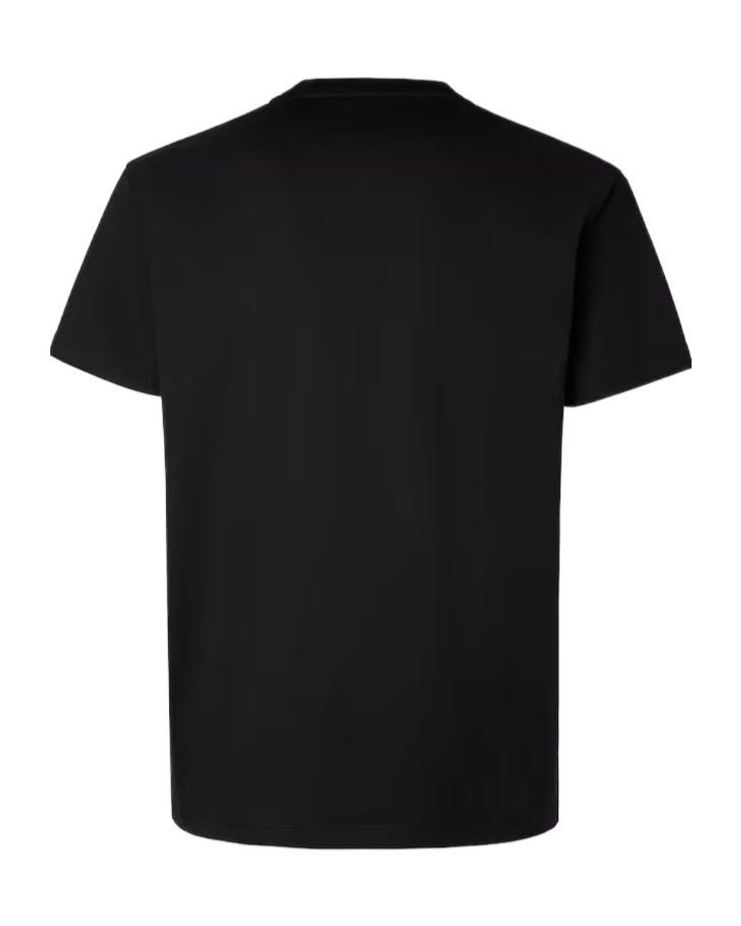 Fendi Black Logo Embroidered Crewneck T-Shirt for men