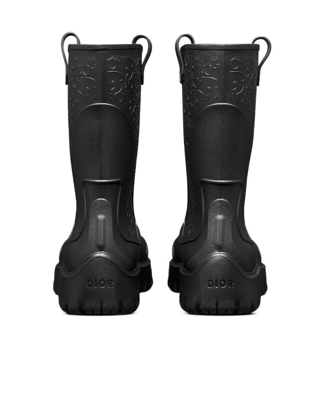 Dior Black Homme Garden Rain Boots for men