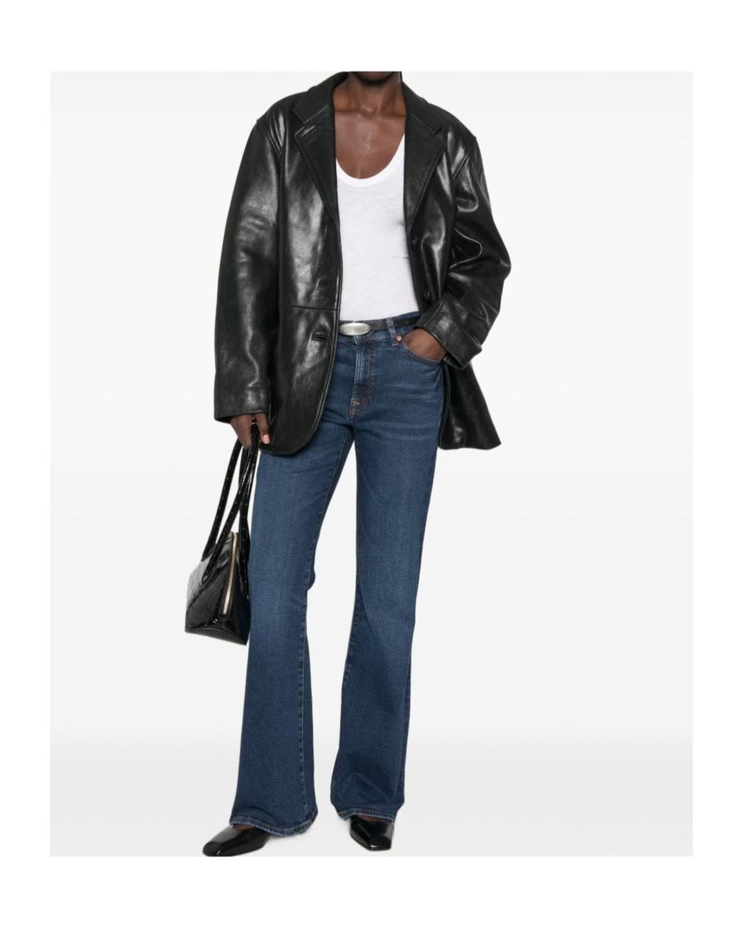 7 For All Mankind Blue The Leggy Bootcut Jeans