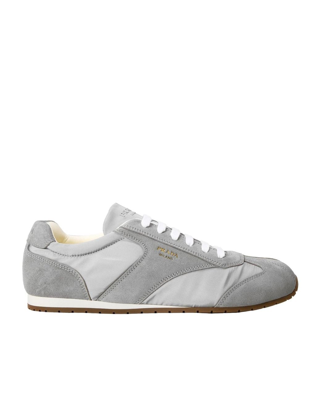 Prada White Versatile Sports Shoes for men