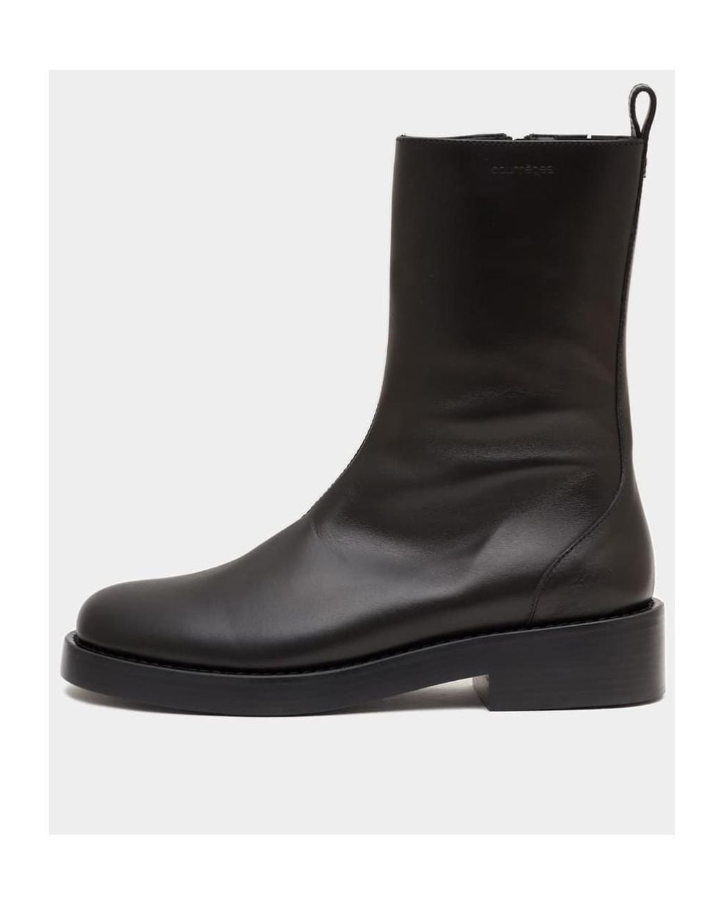 Courreges Black Stretch Leather Boots for men