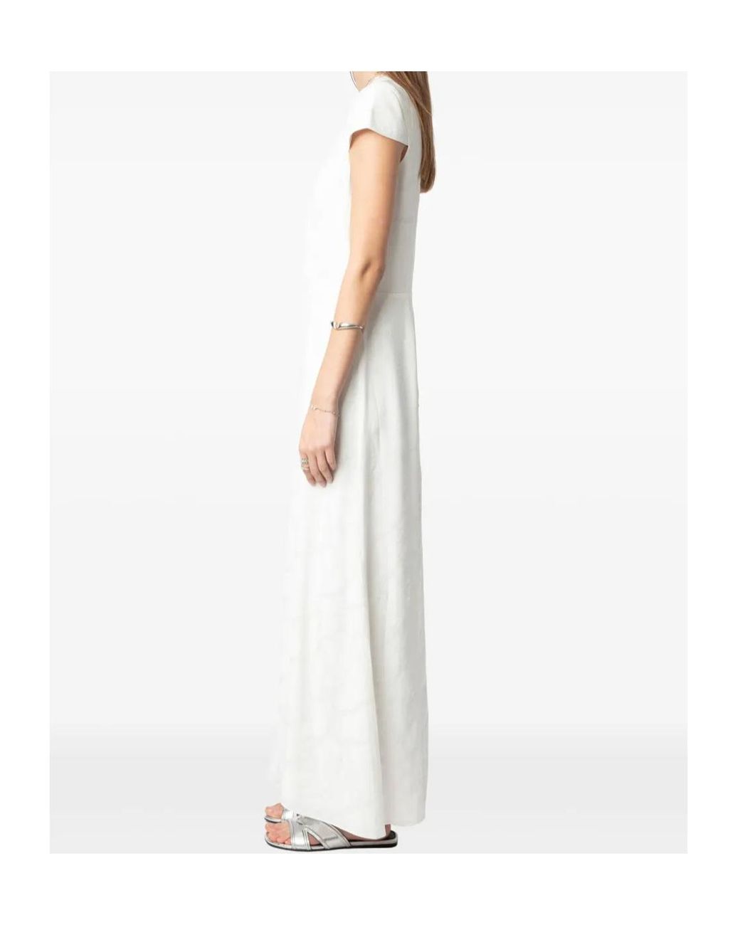 Zadig & Voltaire White Rapazi Midi Dress