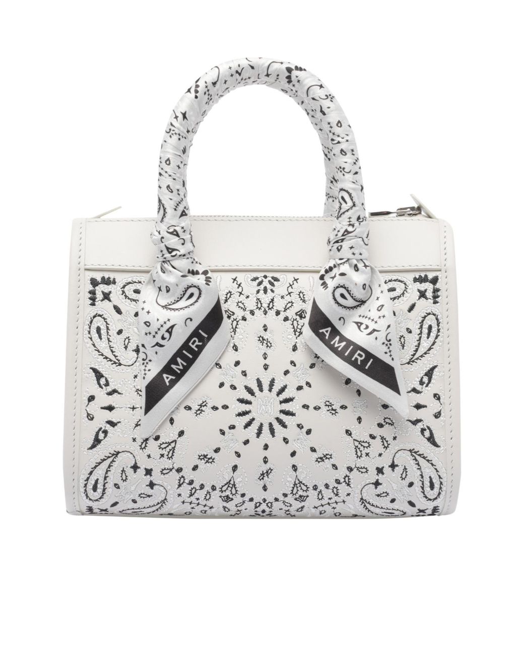 Amiri White Bandana Micro Triangle Handbag