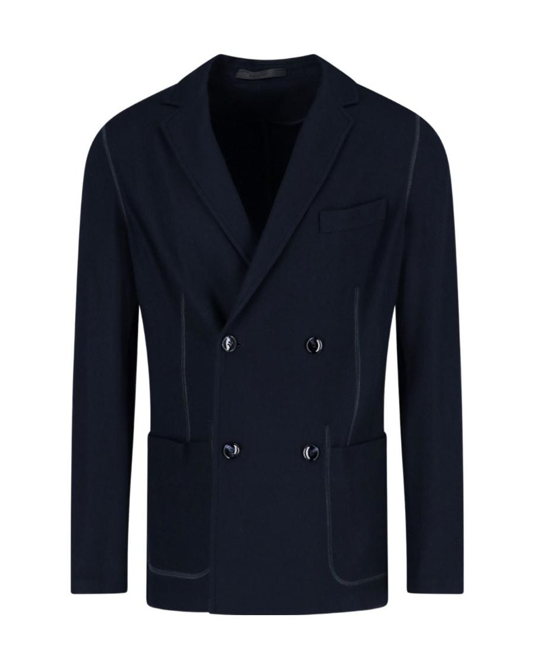 Giorgio Armani Blue Double Breasted Jacket for men