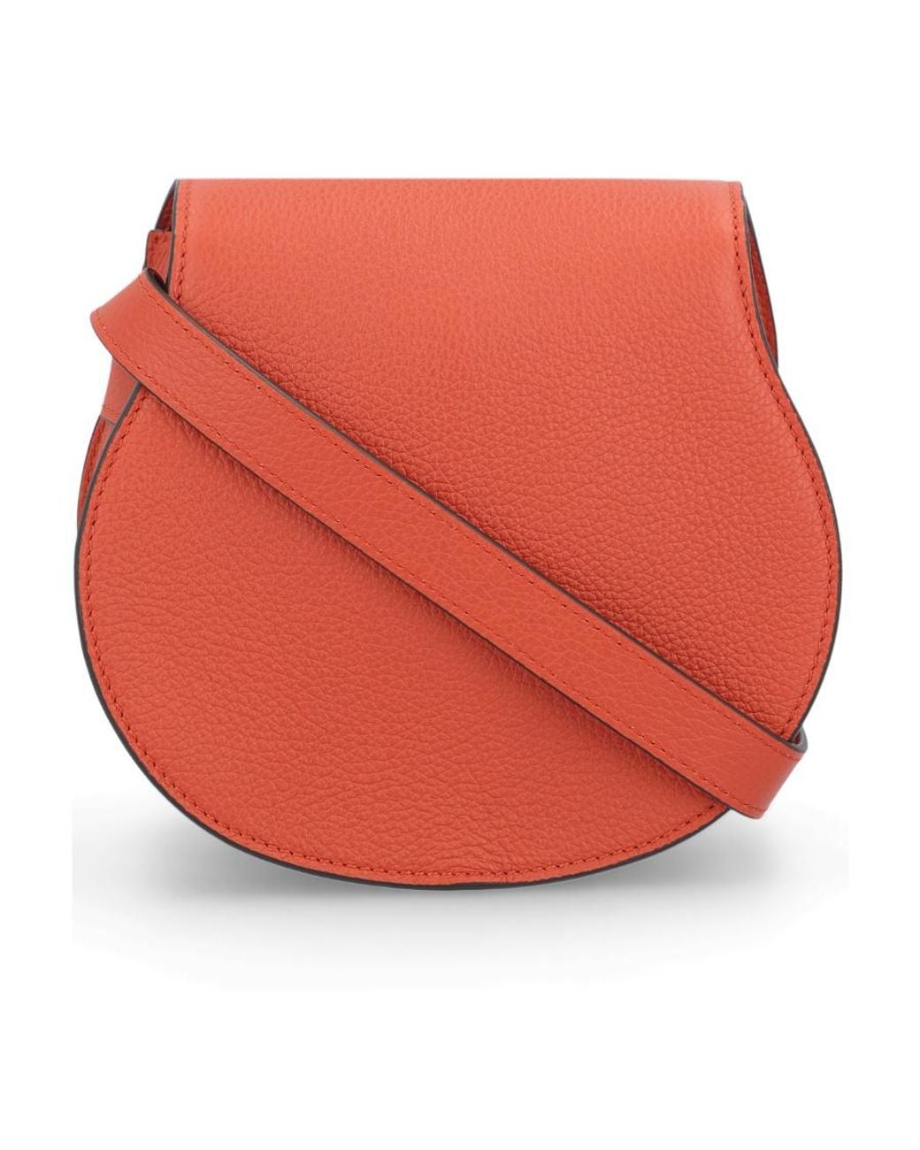 Chloé Red Small Marcie Saddle Bag