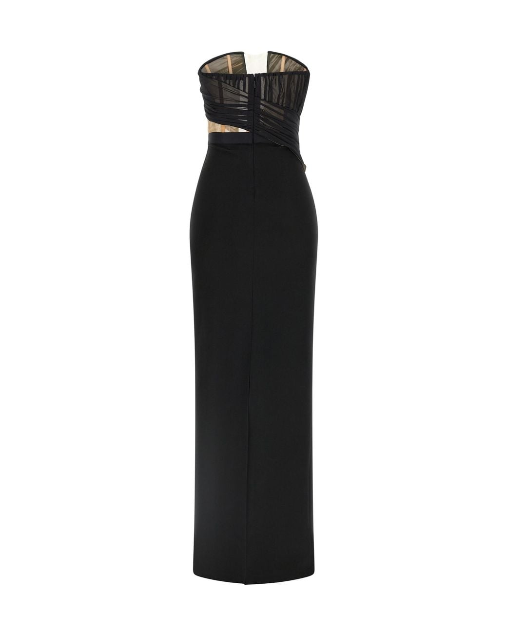 Nensi Dojaka Black Nensi Dojaki Panelled Maxi Dress