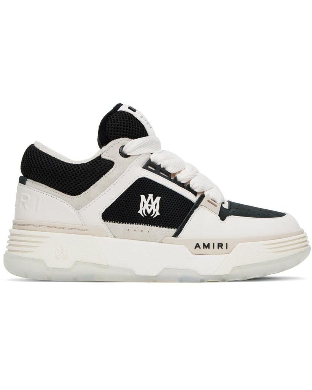 Amiri White Color-Block Low-Top Sneakers for men