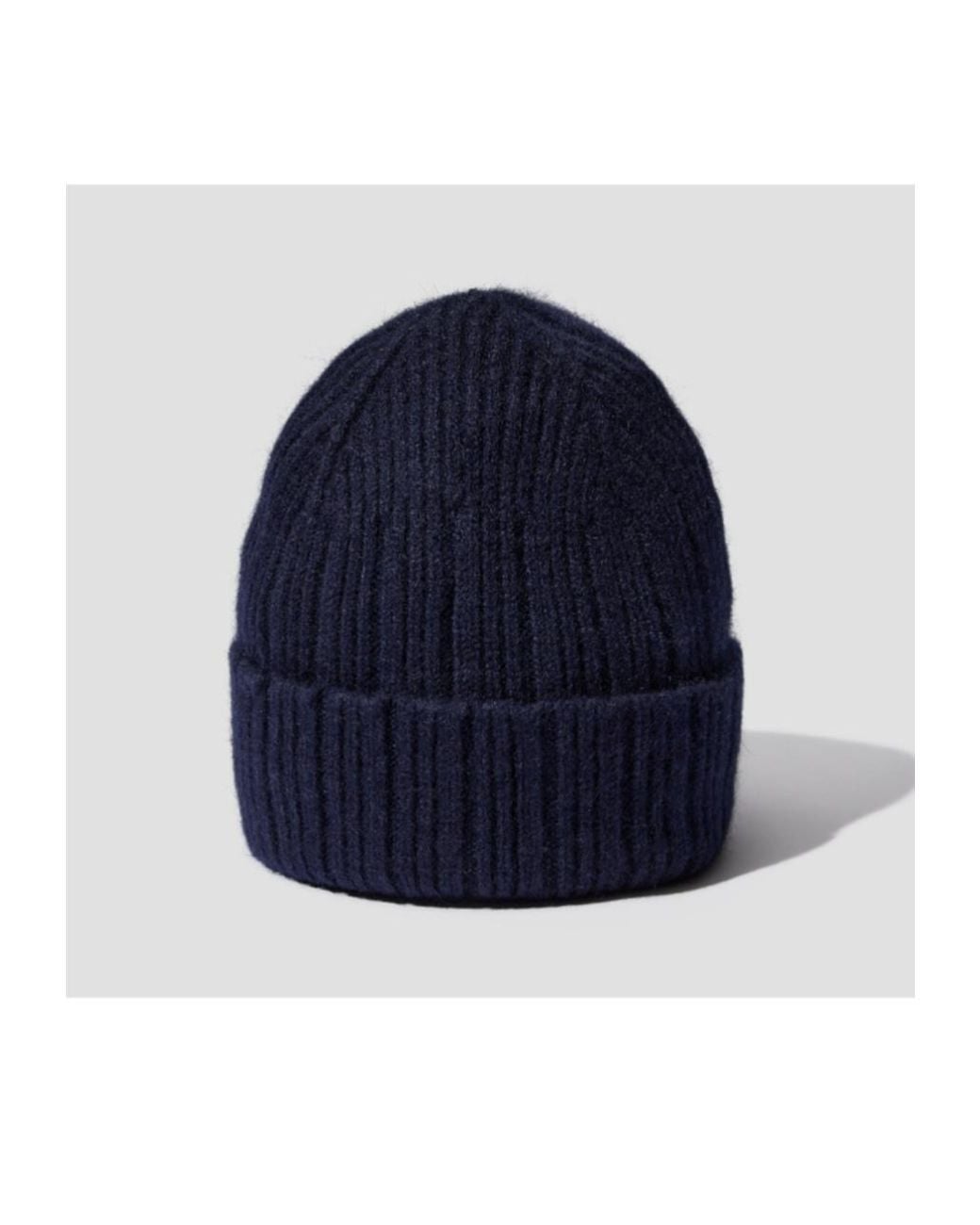 Drake's Blue Knitting Hat for men