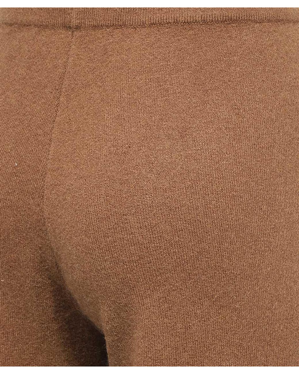 Yves Salomon Brown Drawstring Casual Pants
