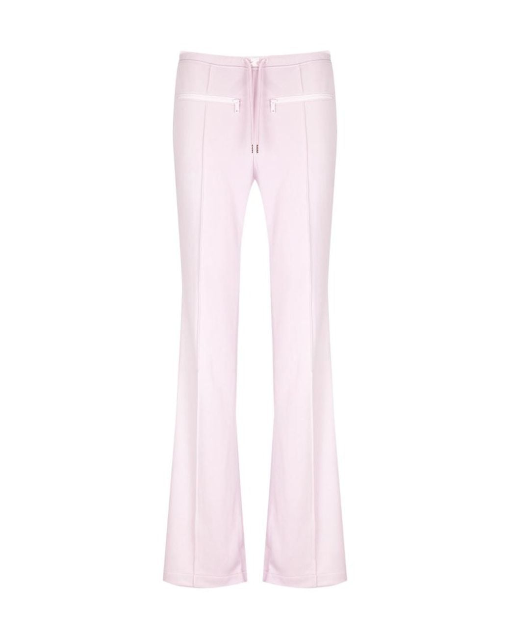 Courreges Pink Drawstring Flared Tracks Pants