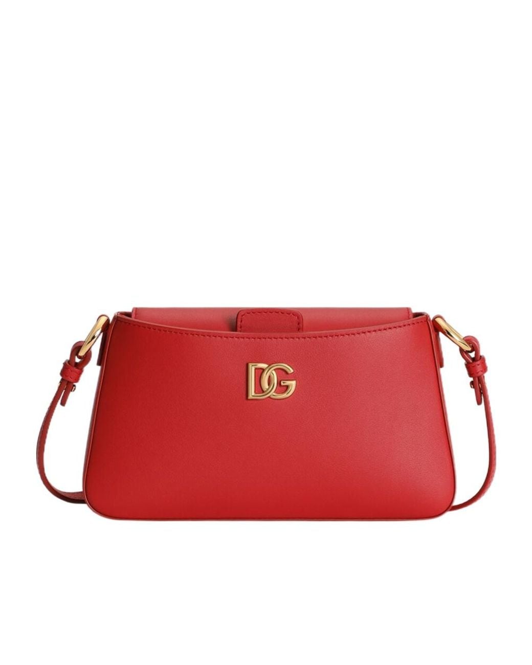 Dolce & Gabbana Red Logo-Plaque Phone Bag
