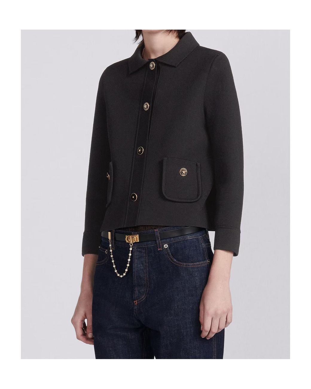 Dior Black Cropped Jacket