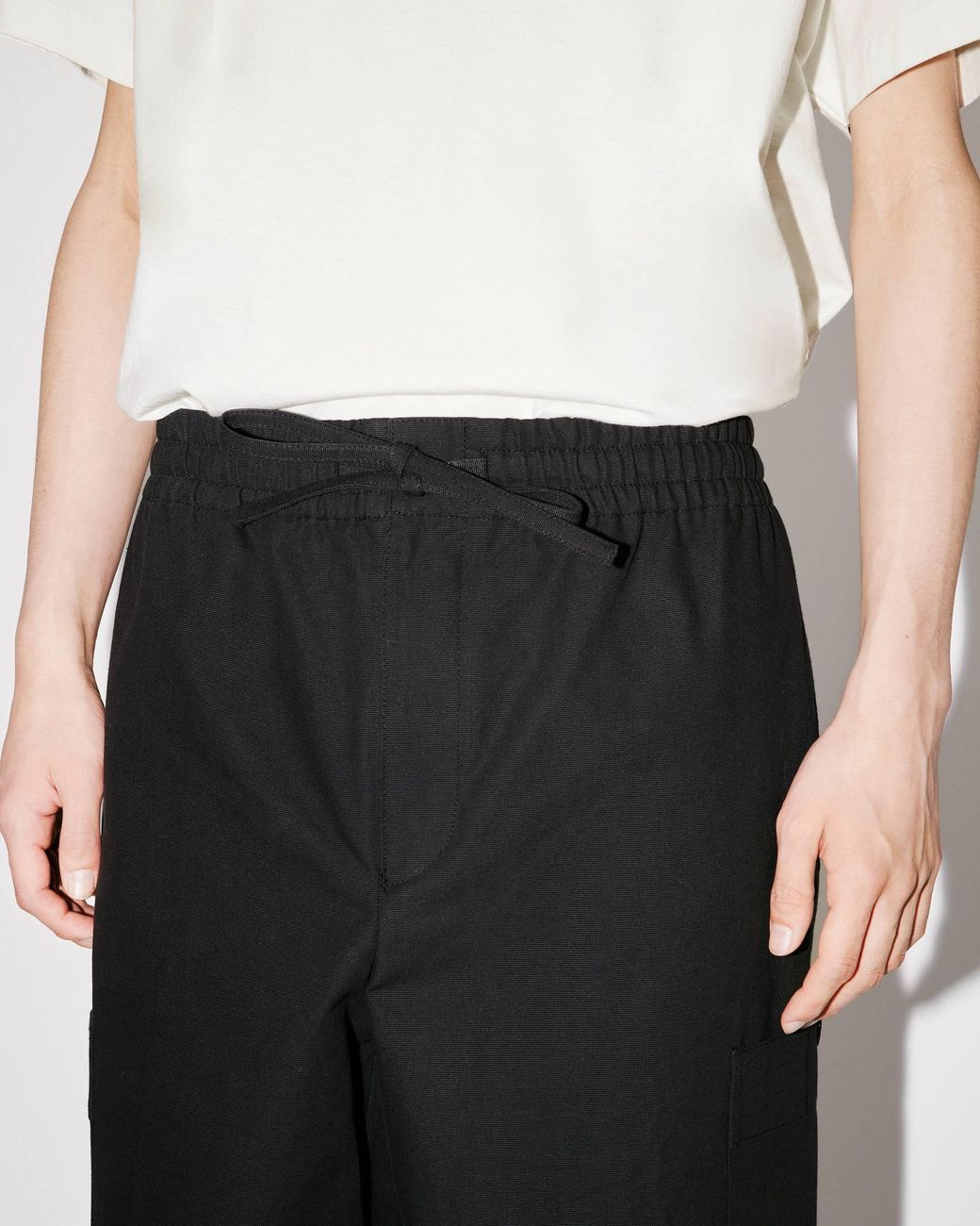 KENZO Black Paris Cargo Jogging Trousers for men