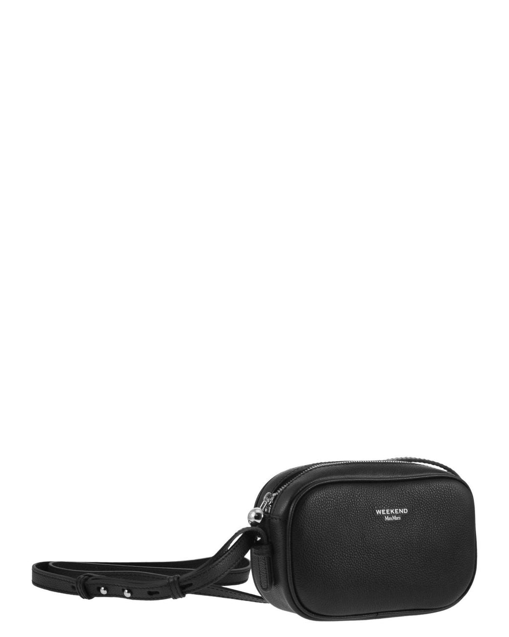 Weekend by Maxmara Black Wkasnob Logo Stamp Crossbody Bag