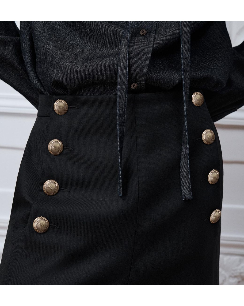 Dior Black Button-Up Casual Pants for men
