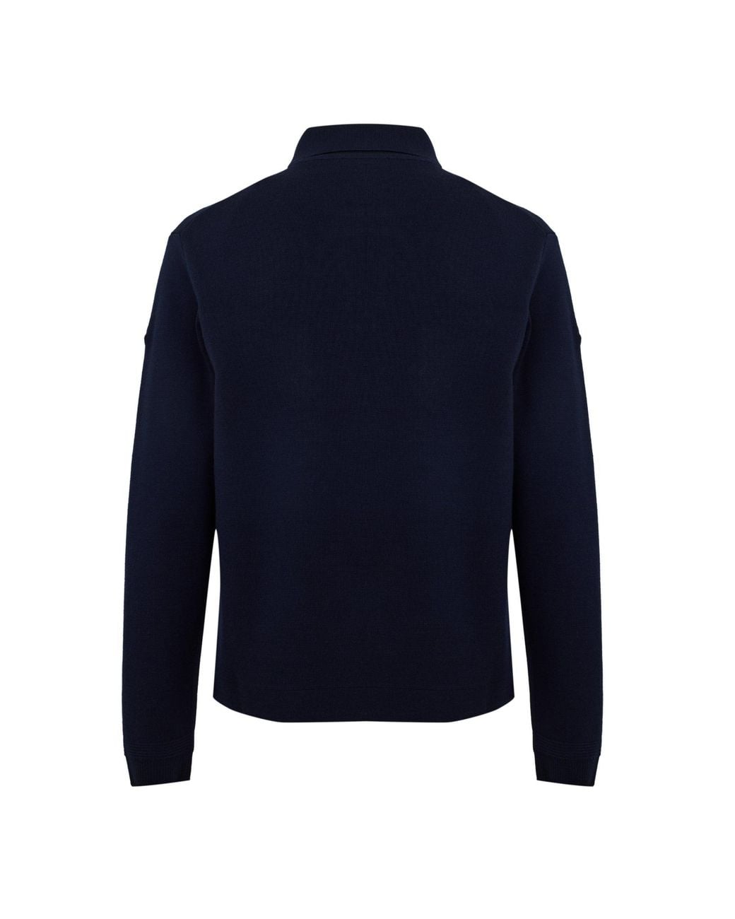 Moncler Blue Casual Zip-Up Knit Sweater for men
