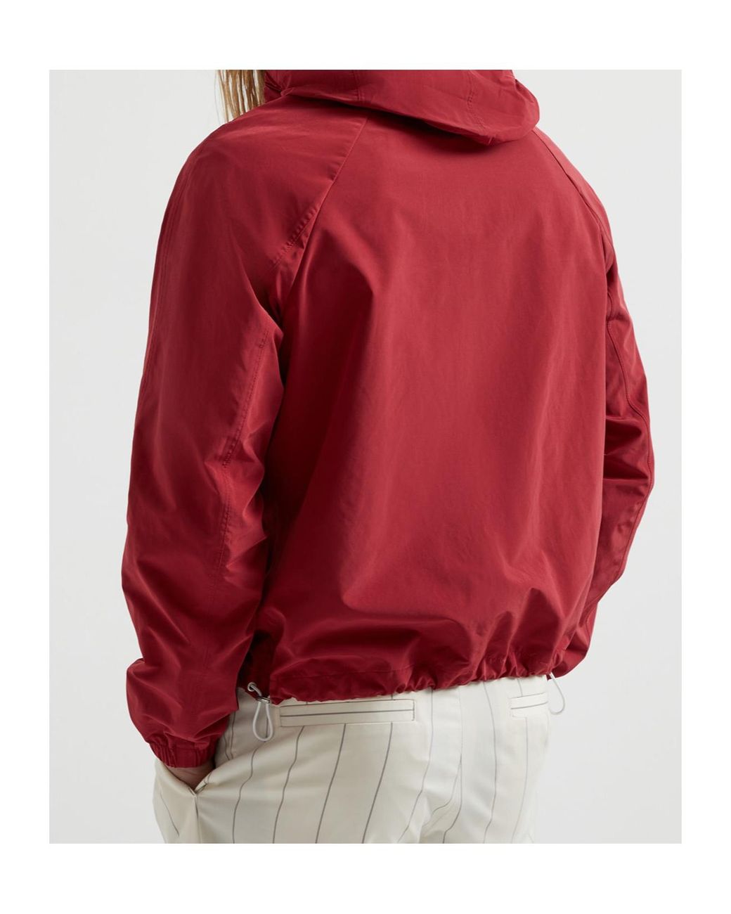 Brunello Cucinelli Red Water-Resistant Jacket for men