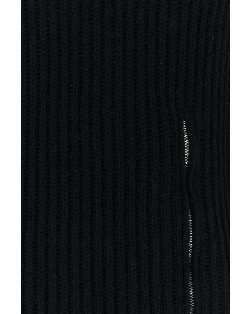 GIUSEPPE DI MORABITO Black Zip Lace Knitted Dress