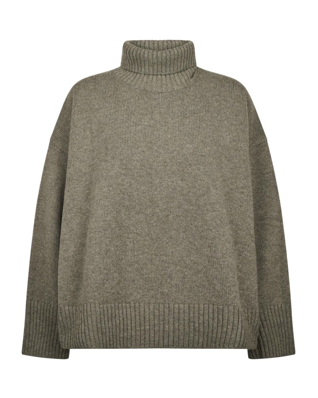 Soeur Green William Oversized Turtleneck Knitted Sweater
