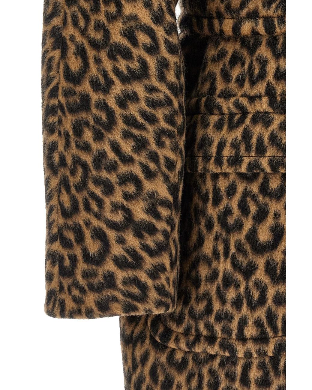 Tagliatore Brown Leopard Printed Jilly Coat