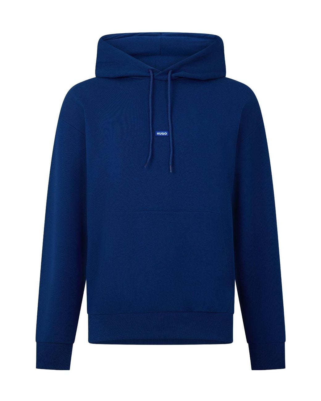 Boss Blue Hooded Sweatshirt for men