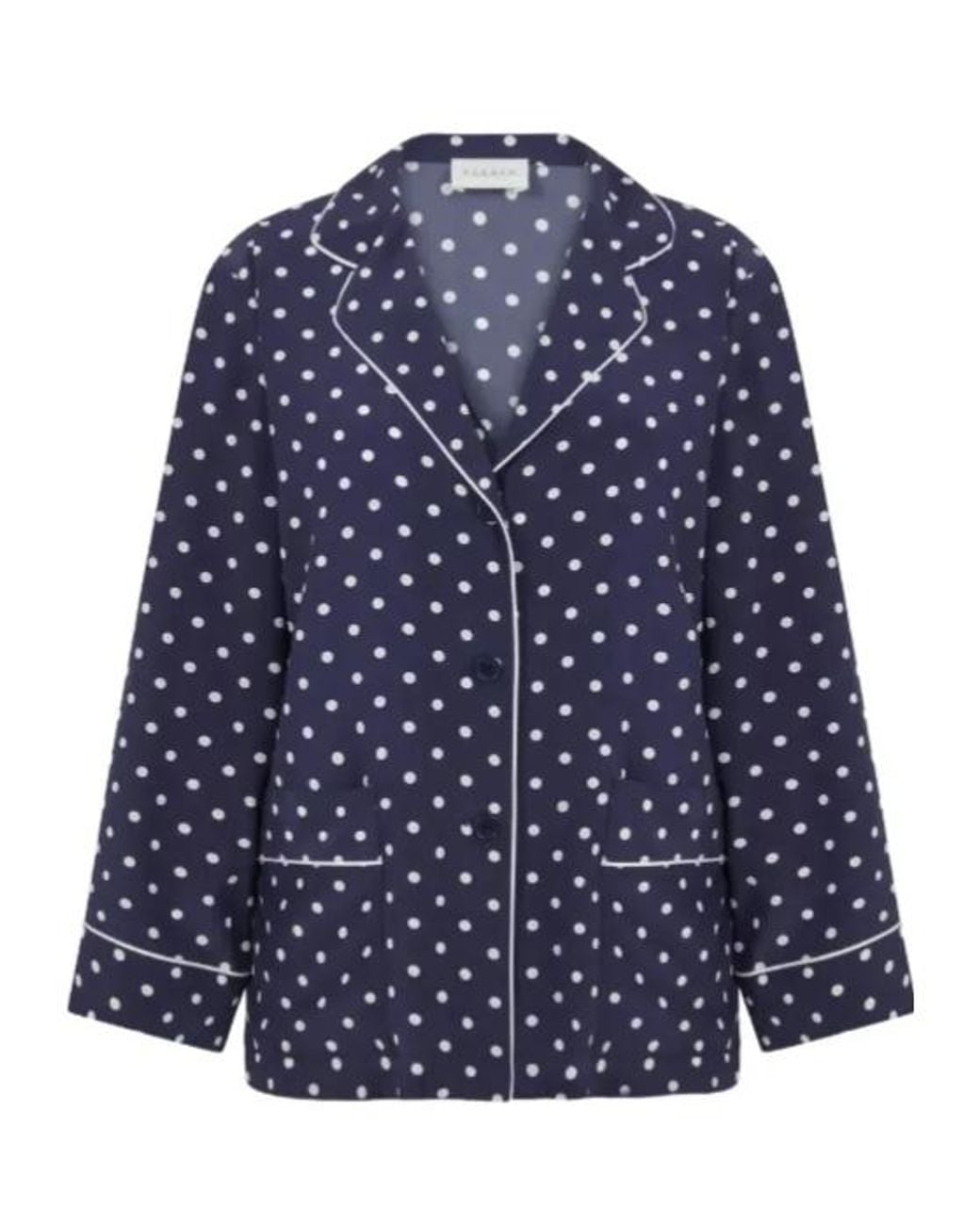 P.A.R.O.S.H. Blue Polka-Dot Shirt