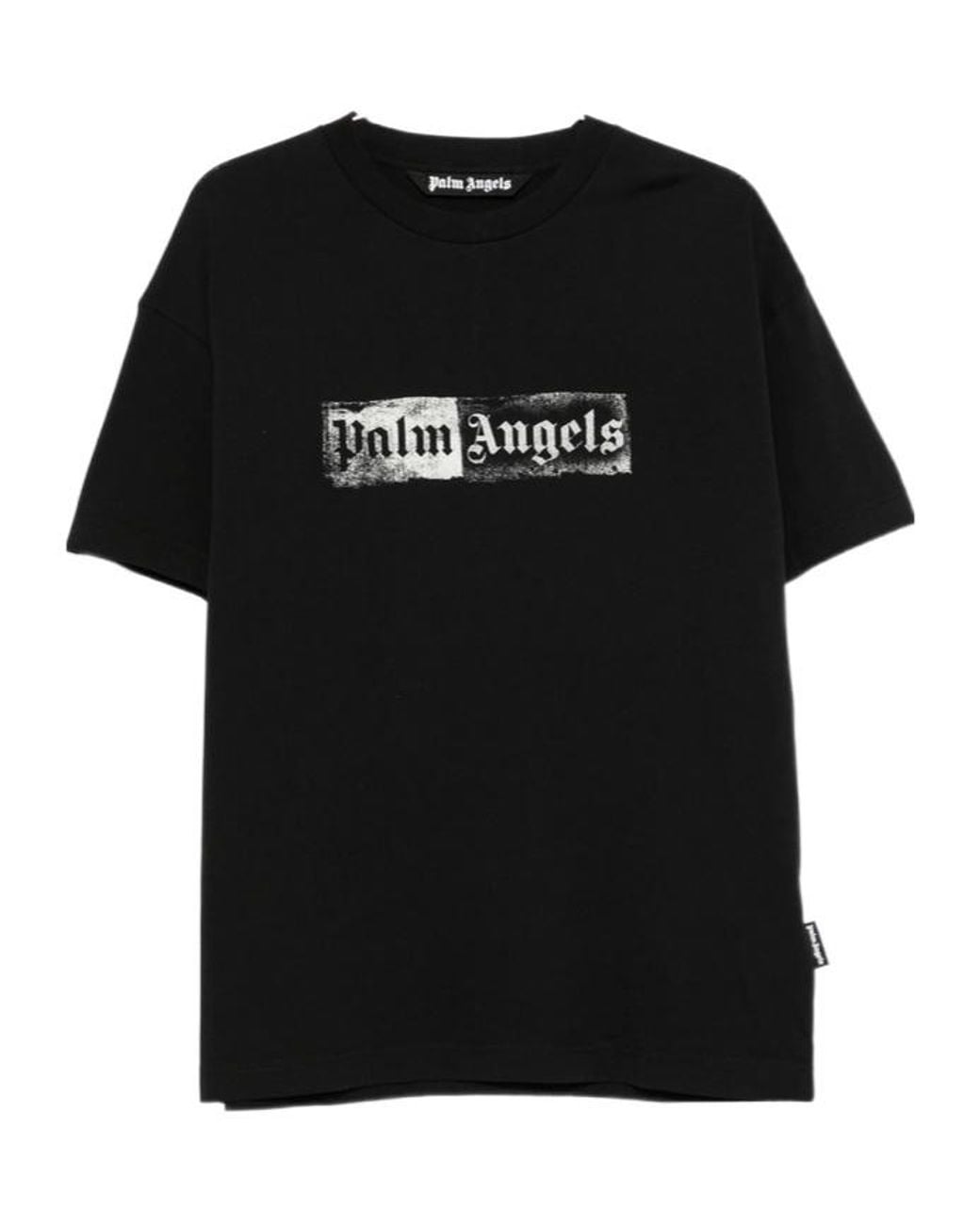 Palm Angels Black Short-Sleeved T-Shirt for men
