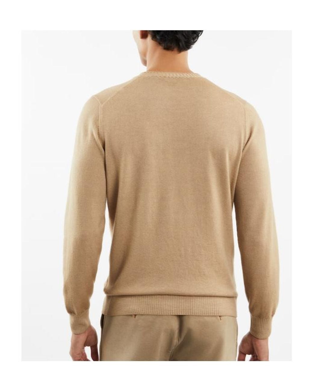 Fay Natural Crew Neck Sweater for men