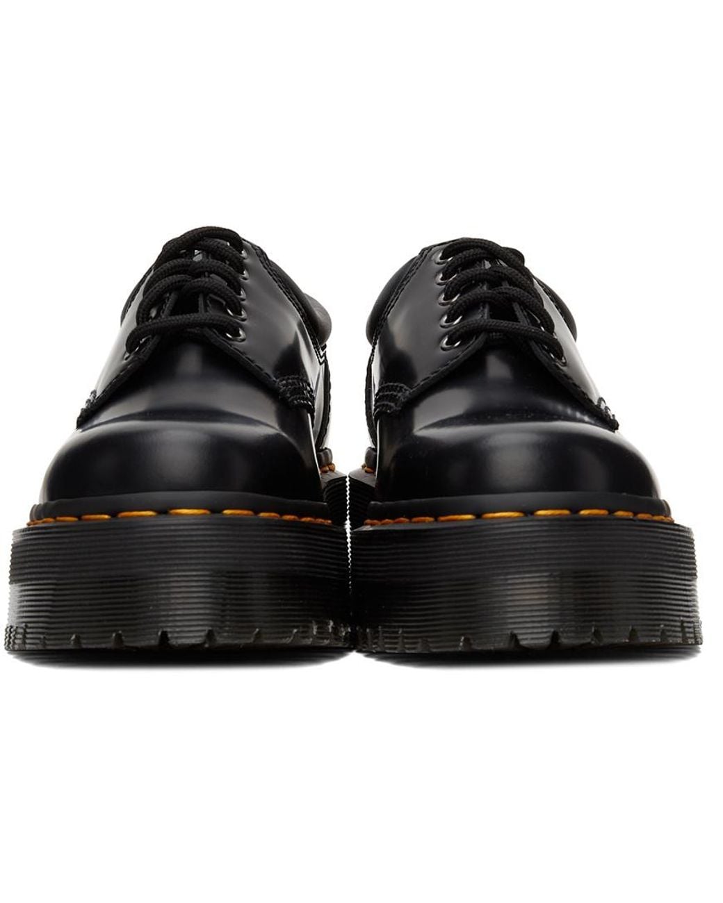Dr. Martens Black 8053 Quad Lace-Up Platform Shoes