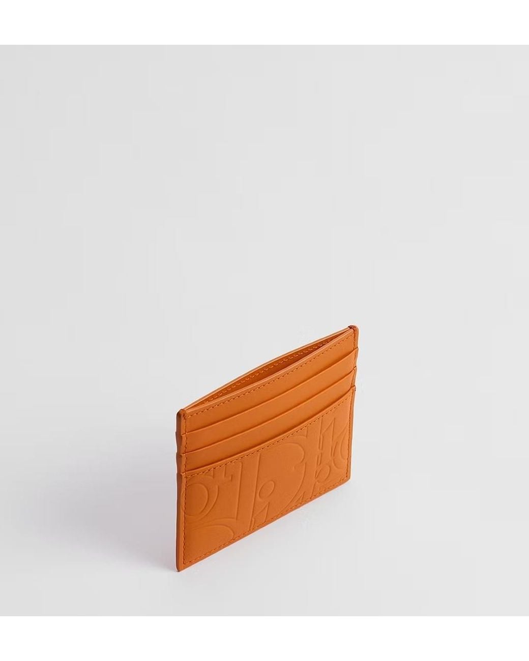 Dior Orange Card Holder for men