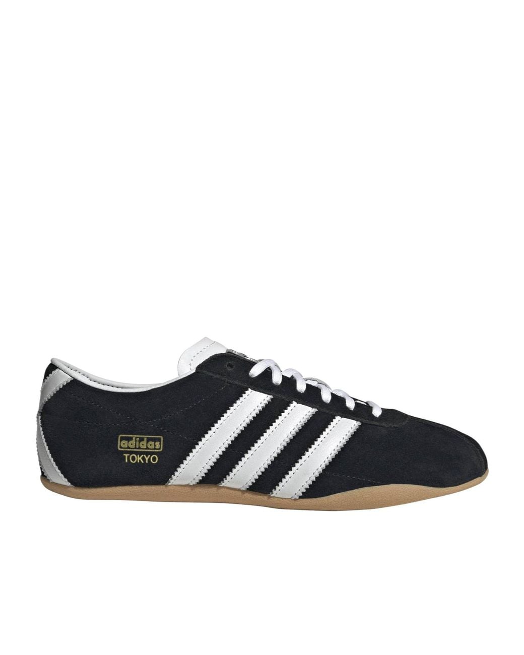 Adidas Originals Black Suede Low-Top Lace-Up Shoes