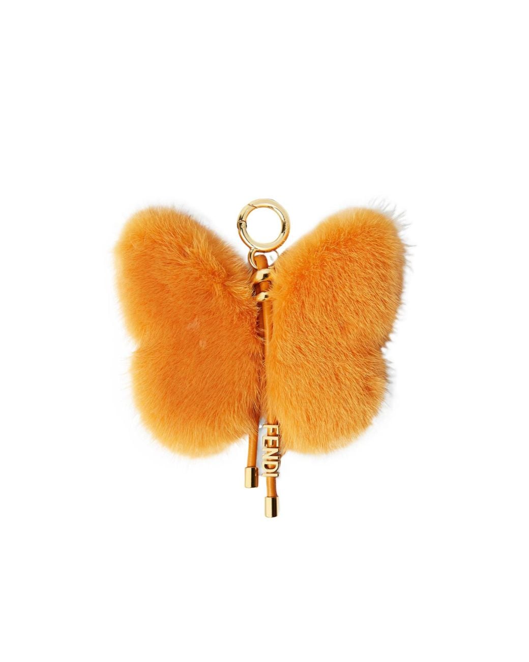 Fendi Orange Butterfly Pendant