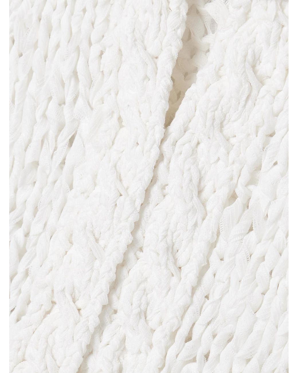 Khaite White Long-Sleeved Cardigan