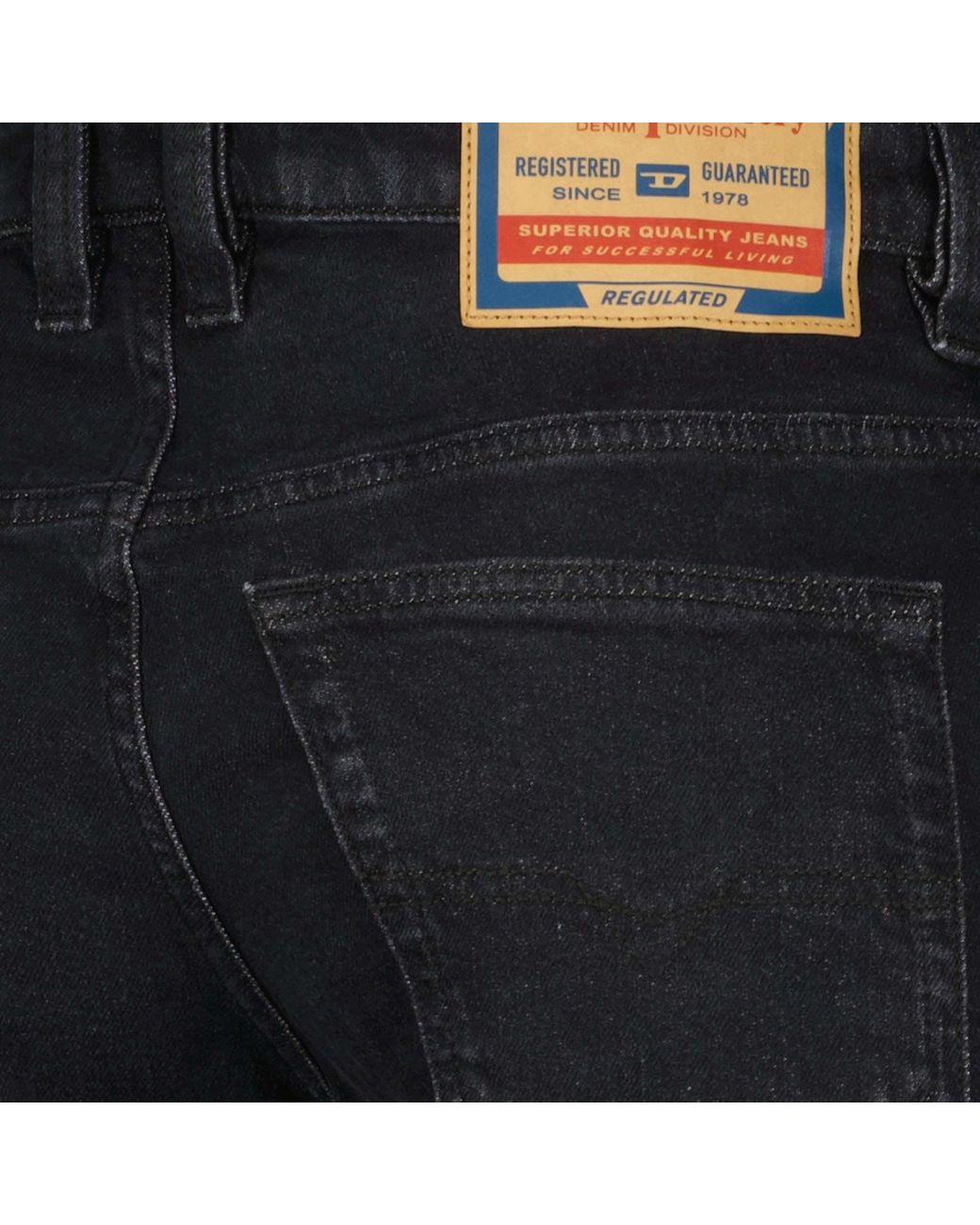 DIESEL Black D-Vyl 1993 Straight-Leg Jeans for men