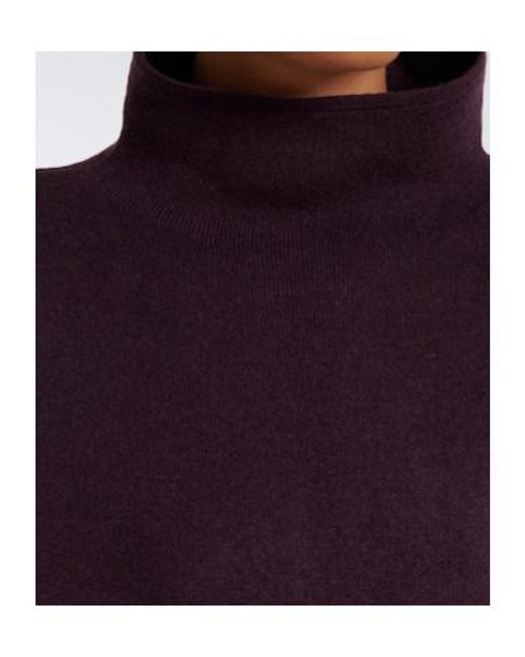 Jardin Des Orangers Purple Virgin Wool And Cashmere High Neck Sweater