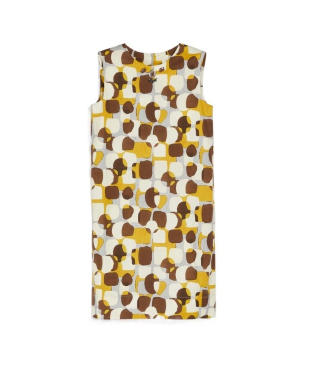 Max Mara Metallic 'S Crewneck Sleeveless Dress