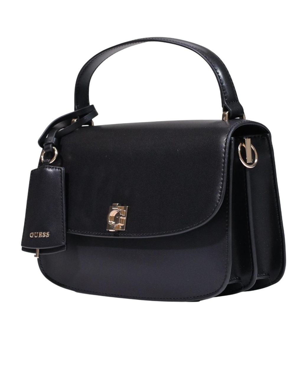 Guess Black Amorette Grained Shoulder Bag
