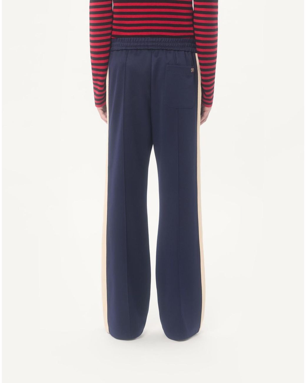 Valentino Blue Logo Plaque Track Pants for men