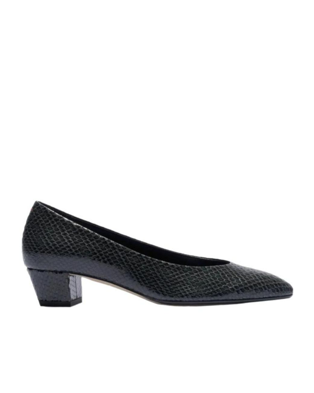 Aeyde Black Helia Leather Heeled Pumps
