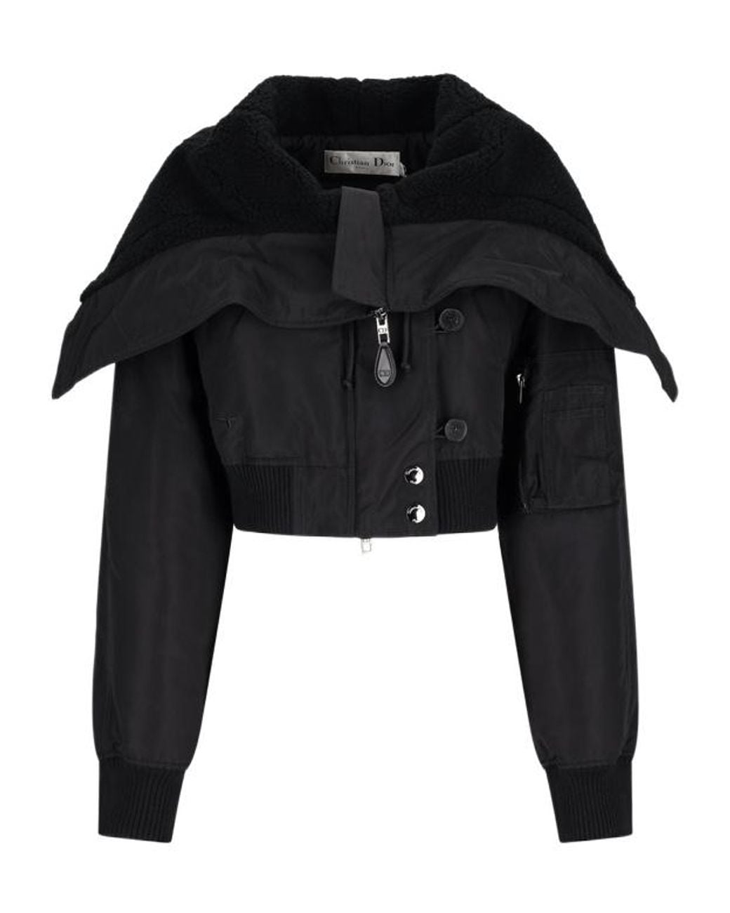 Dior Black Short Pea Coat
