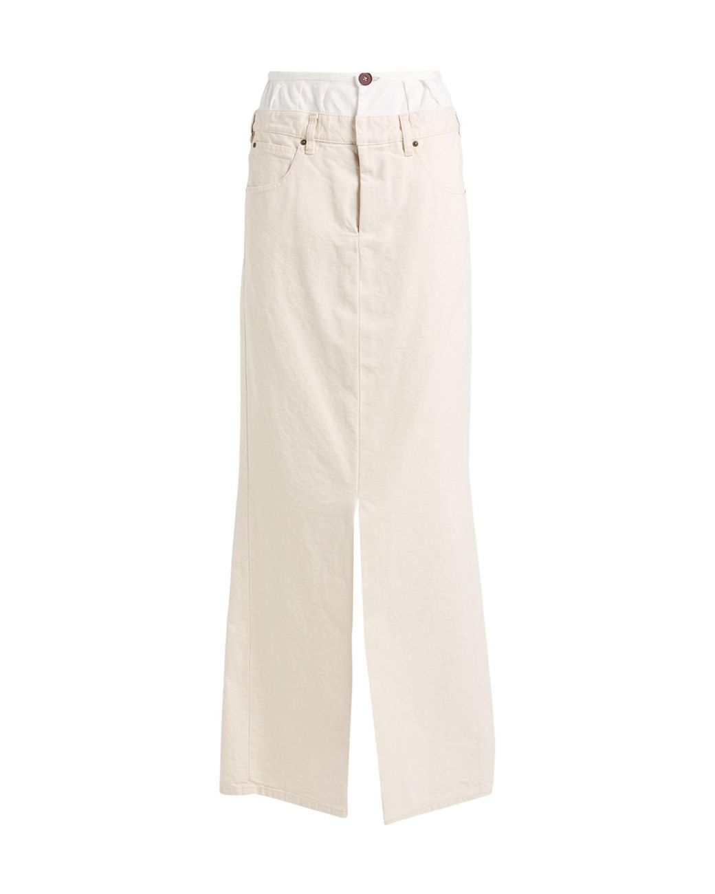 Maison Margiela White Long Skirt