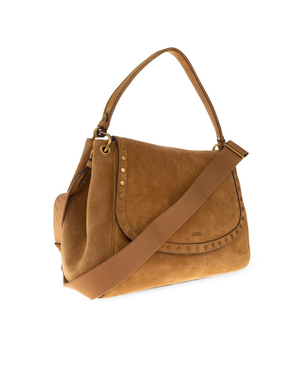 Isabel Marant Brown Logo Shoulder Bag